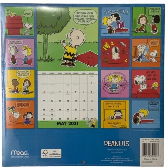 Peanuts Charlie Brown 5 Wall Calendars 65 Usable Pictures Scrapbooking Crafting - Picture 10 of 14